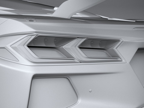 Chevrolet Corvette C8R Racing 2020 3D Model