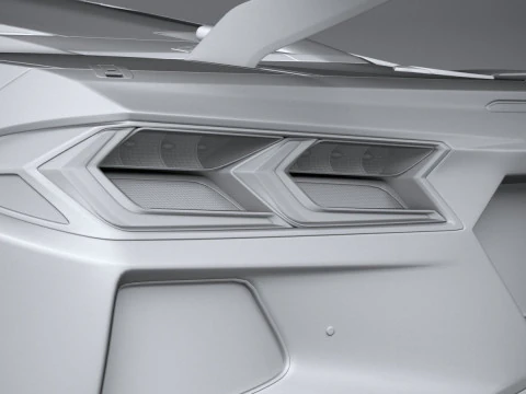 Chevrolet Corvette C8R Racing 2020 3D Model