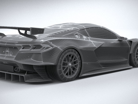 Chevrolet Corvette C8R Racing 2020 3D Model
