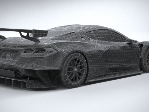 Chevrolet Corvette C8R Racing 2020 3D Model