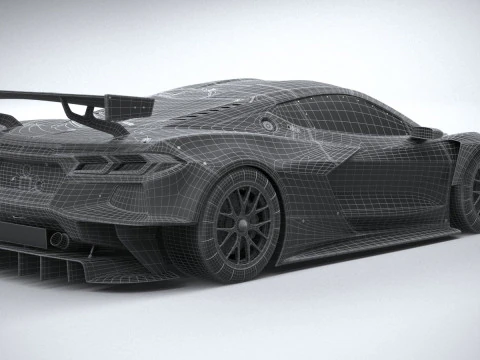 Chevrolet Corvette C8R Racing 2020 3D Model