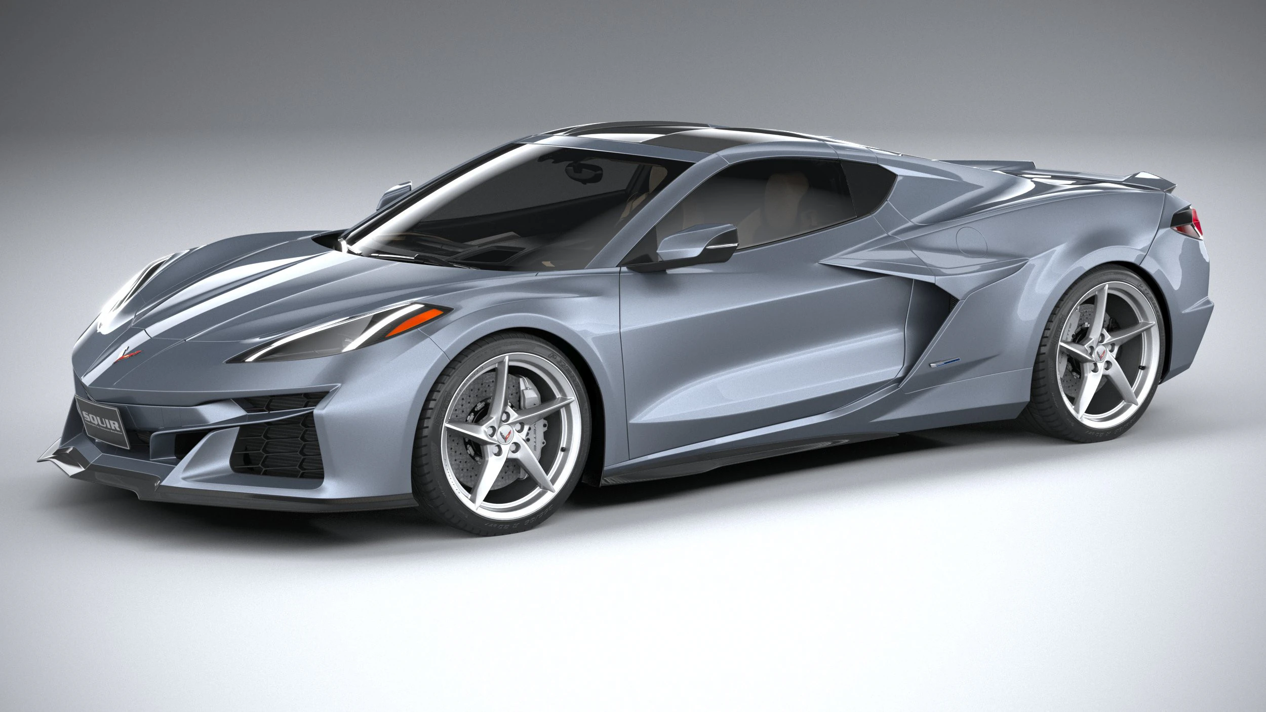Chevrolet Corvette E-Ray 2024 3D Model .c4d .max .obj .3ds .fbx .stl .blend 