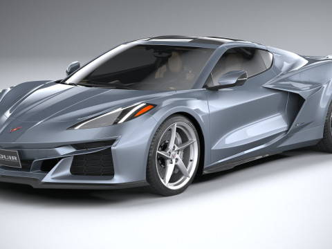 Chevrolet Corvette E-Ray 2024 3D Модель
