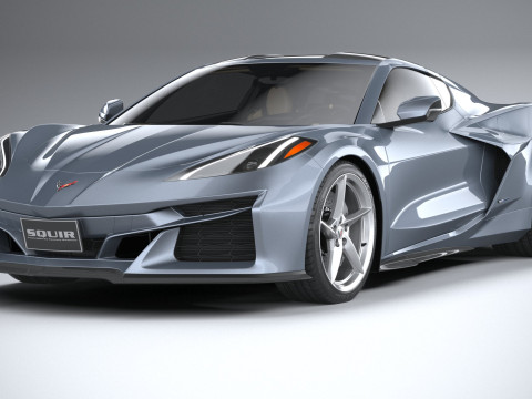 Chevrolet Corvette E-Ray 2024 3D Модель