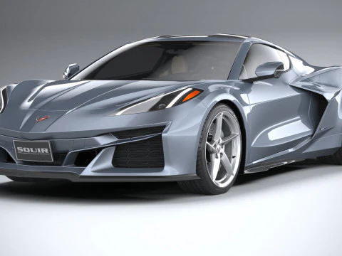 Chevrolet Corvette E-Ray 2024 3D Model