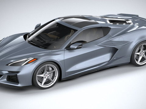 Chevrolet Corvette E-Ray 2024 3D Модель