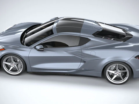 Chevrolet Corvette E-Ray 2024 3D Model