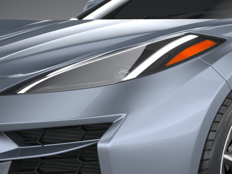 Chevrolet Corvette E-Ray 2024 3D Модель