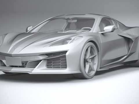 Chevrolet Corvette E-Ray 2024 3D Модель