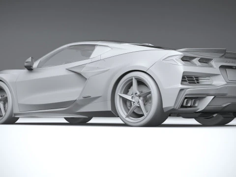 Chevrolet Corvette E-Ray 2024 3D Model