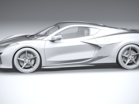 Chevrolet Corvette E-Ray 2024 3D Модель