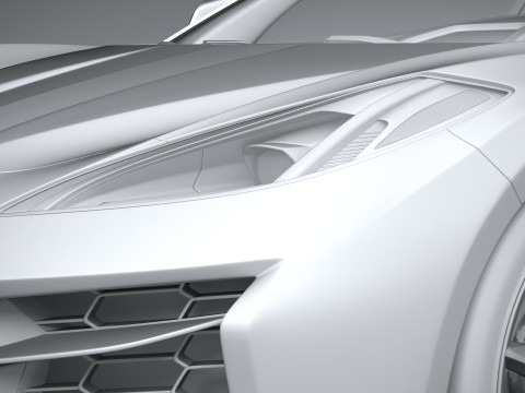 Chevrolet Corvette E-Ray 2024 3D Модель