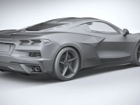 Chevrolet Corvette E-Ray 2024 3D Model