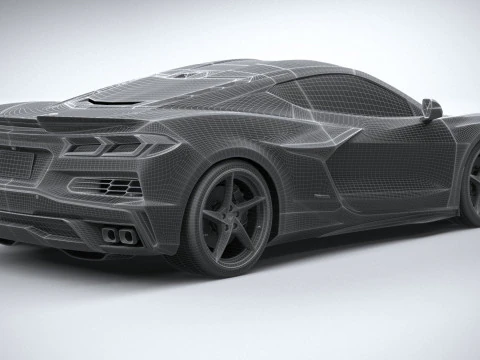 Chevrolet Corvette E-Ray 2024 3D Model
