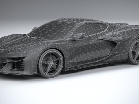 Chevrolet Corvette E-Ray 2024 3D Модель