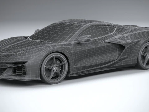 Chevrolet Corvette E-Ray 2024 3D Model