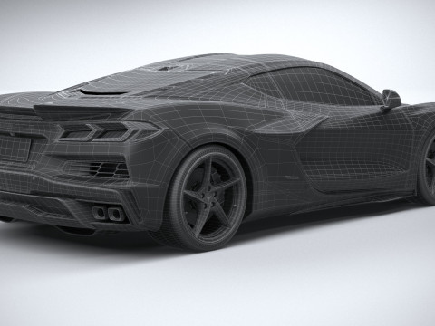 Chevrolet Corvette E-Ray 2024 3D Модель