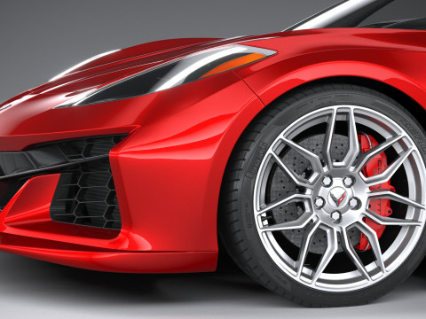 Chevrolet Corvette Z06 Convertible 2023 3D Модель