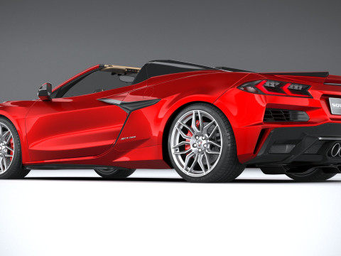 Chevrolet Corvette Z06 Convertible 2023 3D Модель