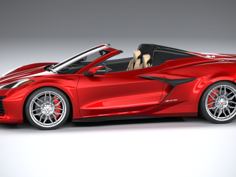 Chevrolet Corvette Z06 Convertible 2023 3D Модель