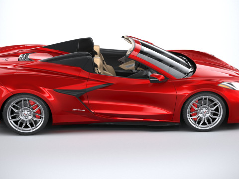 Chevrolet Corvette Z06 Convertible 2023 3D Модель