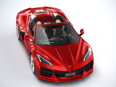 Chevrolet Corvette Z06 Convertible 2023 3D Модель