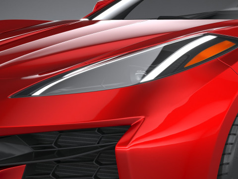 Chevrolet Corvette Z06 Convertible 2023 3D Модель