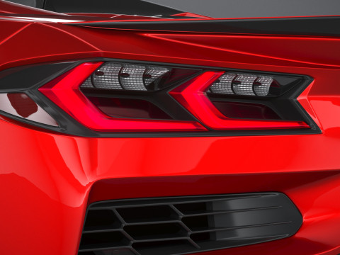 Chevrolet Corvette Z06 Convertible 2023 3D Модель