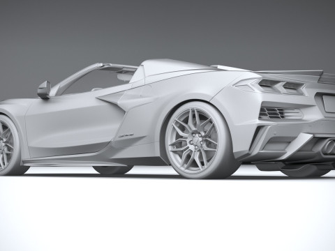 Chevrolet Corvette Z06 Convertible 2023 3D Модель