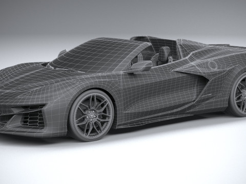 Chevrolet Corvette Z06 Convertible 2023 3D Модель