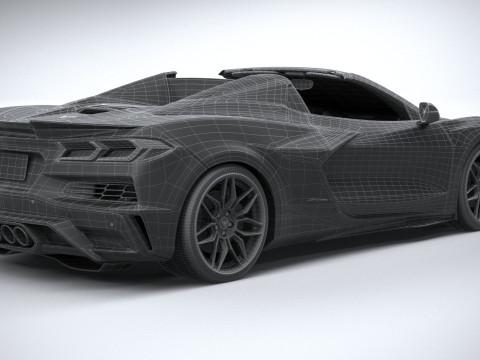 Chevrolet Corvette Z06 Convertible 2023 3D Модель
