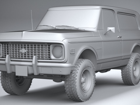 Chevrolet K5 Cheyenne Ranger 1972 Modelo 3D