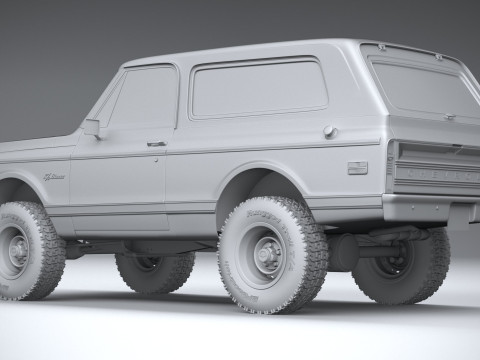 Chevrolet K5 Cheyenne Ranger 1972 Modelo 3D