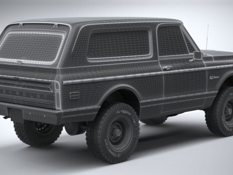 Chevrolet K5 Cheyenne Ranger 1972 Modelo 3D