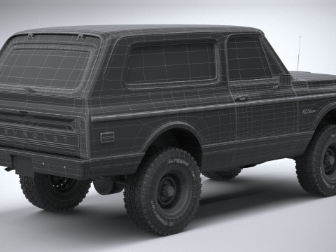 Chevrolet K5 Cheyenne Ranger 1972 Modelo 3D