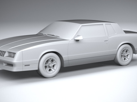 Chevrolet Monte Carlo 1986 Model 3D
