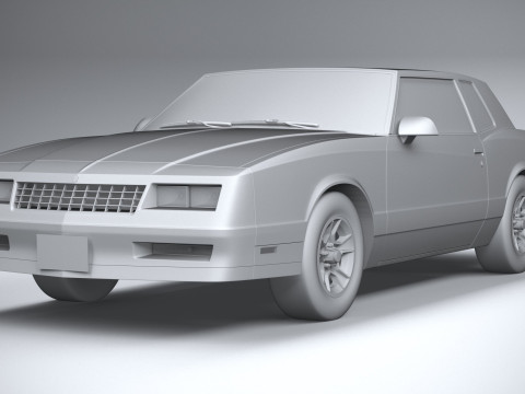 Chevrolet Monte Carlo 1986 Model 3D