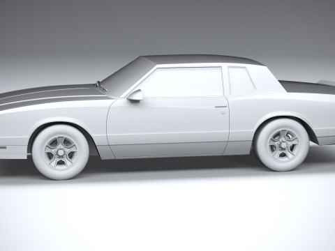 Chevrolet Monte Carlo 1986 Model 3D