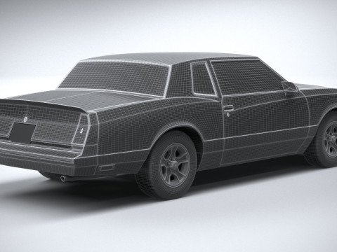 Chevrolet Monte Carlo 1986 Model 3D