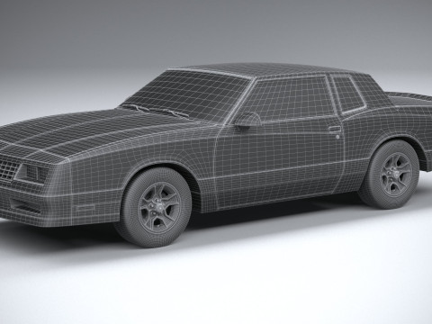 Chevrolet Monte Carlo 1986 Model 3D