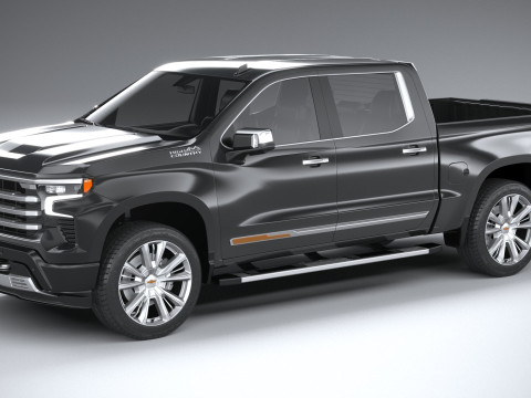 Chevrolet Silverado 1500 High Country 2022 3D Model