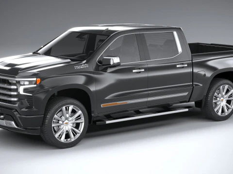 Chevrolet Silverado 1500 Negara Tinggi 2022 Model 3D