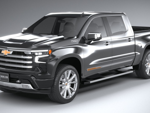 Chevrolet Silverado 1500 High Country 2022 3D 模型