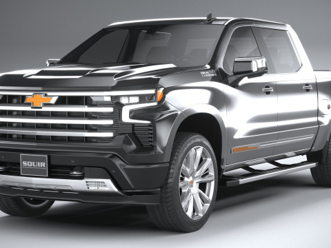 Chevrolet Silverado 1500 High Country 2022 3D 模型