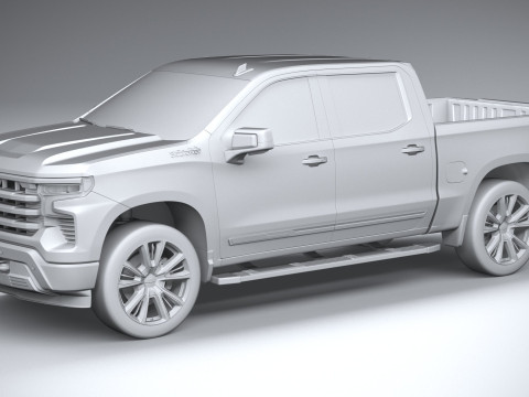 Chevrolet Silverado 1500 High Country 2022 3D 模型