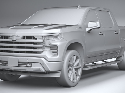 Chevrolet Silverado 1500 High Country 2022 3D 模型