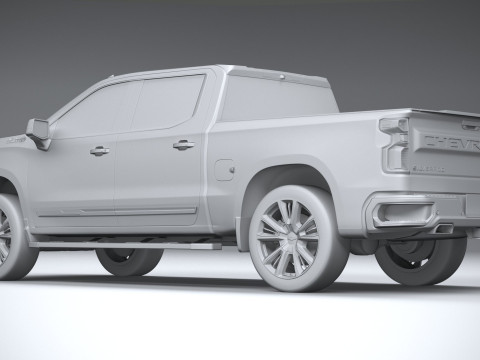 Chevrolet Silverado 1500 High Country 2022 3D 模型