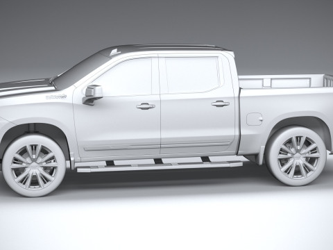 Chevrolet Silverado 1500 High Country 2022 3D 模型