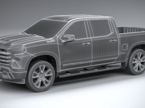 Chevrolet Silverado 1500 High Country 2022 3D 模型