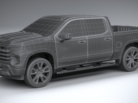 Chevrolet Silverado 1500 High Country 2022 3D 模型
